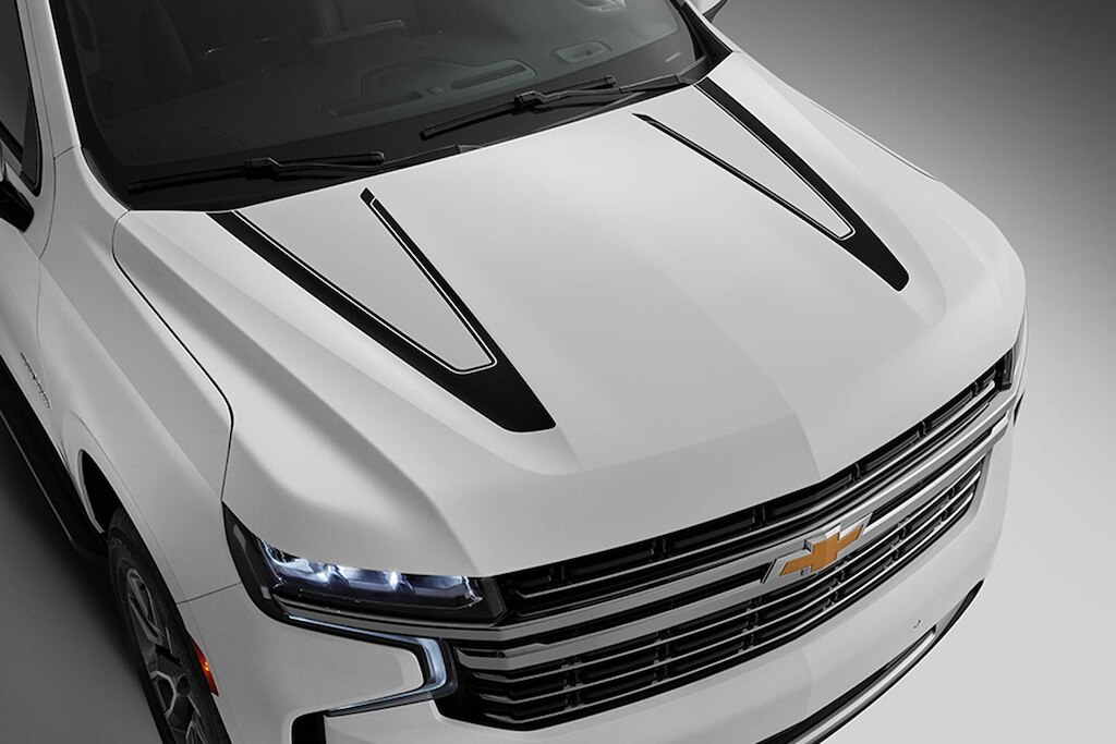 Calcomanía para cofre en negro para Chevrolet Suburban 2024