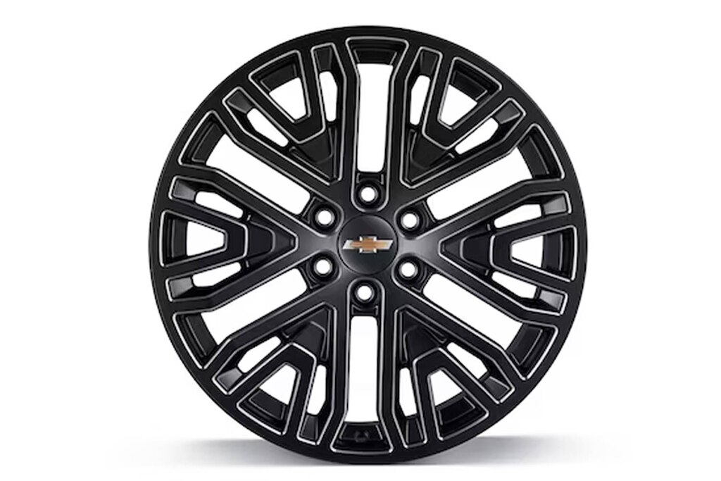 Rin de aluminio de 22 pulgadas con 6 brazos y detalle plateado para Chevrolet Suburban 2024