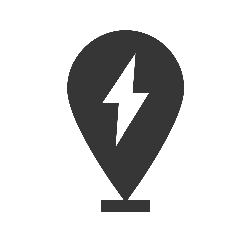 Ícono Charger Locator. Localizador de cargador más cercano