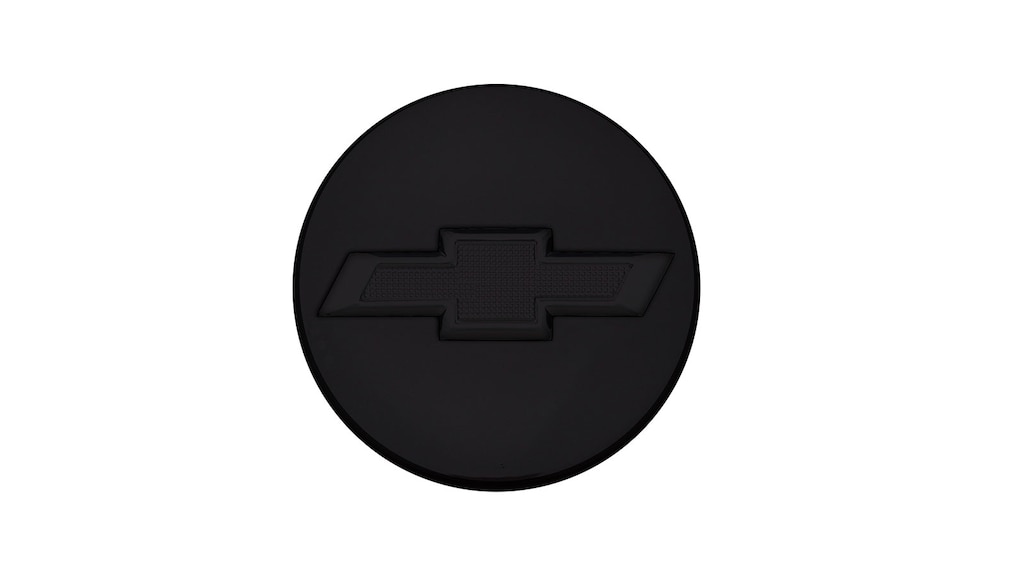 Centro de rin con emblema Chevrolet color negro para auto deportivo Camaro 2024