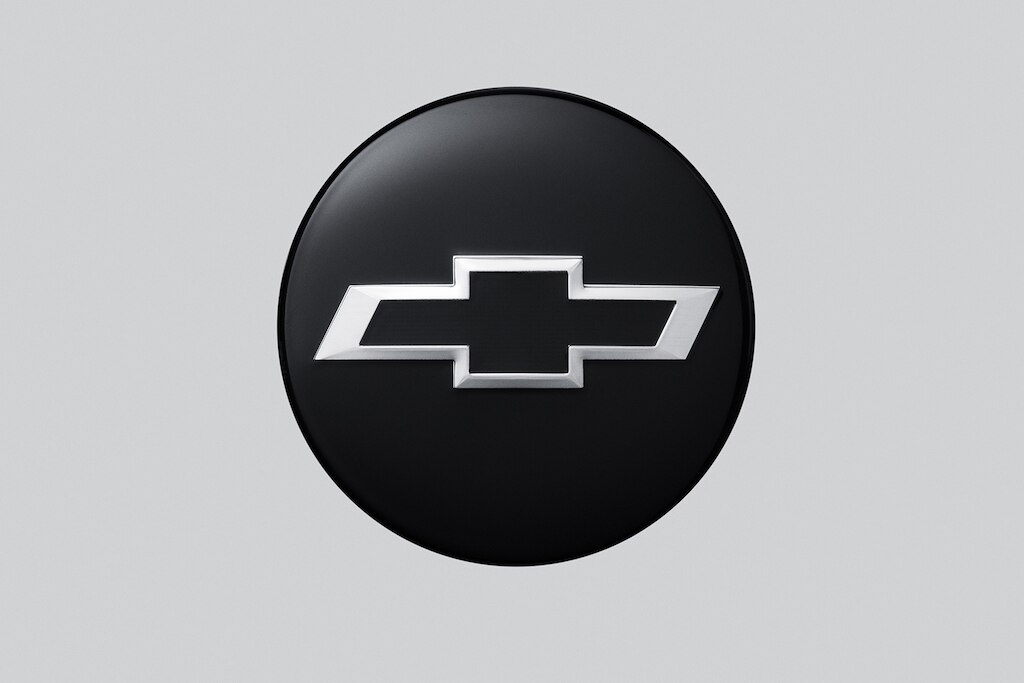 Centro de rin negro con emblema Chevrolet negro para Cheyenne ZR2 BISON 2025, camioneta pickup