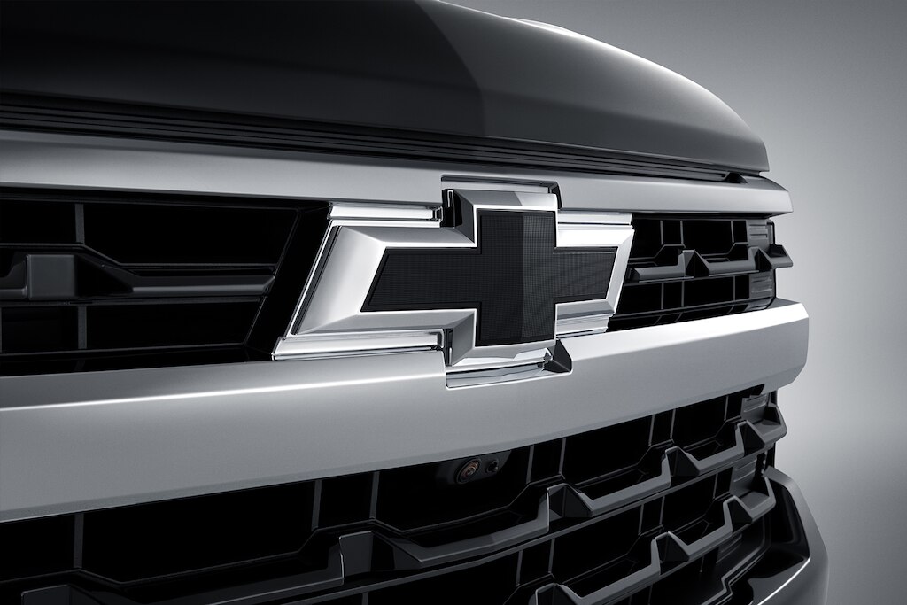 Emblema negro Chevrolet frontal para Cheyenne ZR2 BISON