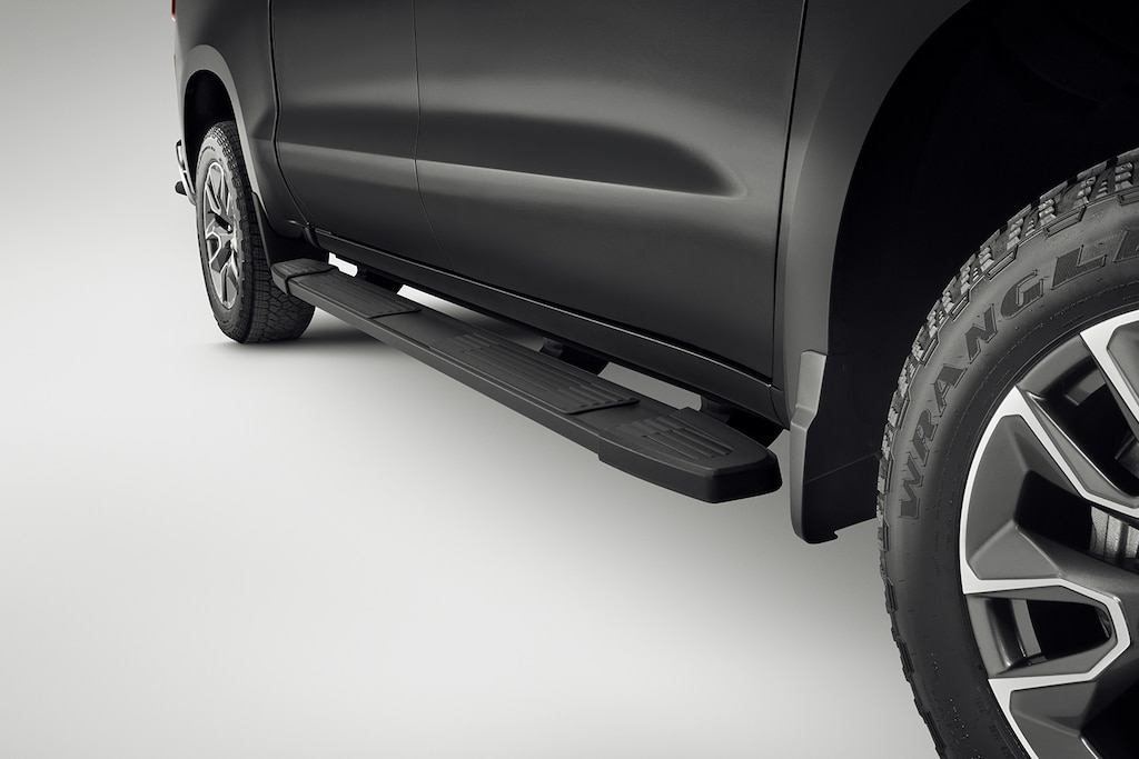 Estribo rectangular 6 pulgadas color negro para Chevrolet Cheyenne ZR2 BISON 2025, camioneta pickup