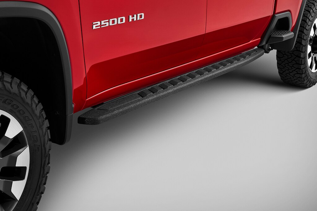 Estribos off-road en negro para Cheyenne ZR2 BISON 2025, camioneta pickup