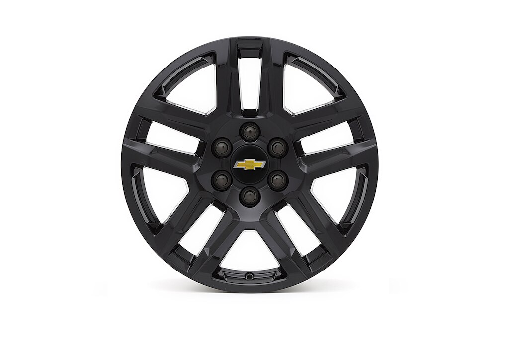 Rin de aluminio de 20 pulgadasen negro brillante de 5 brazos para Chevrolet Cheyenne ZR2 BISON 2025, camioneta pickup