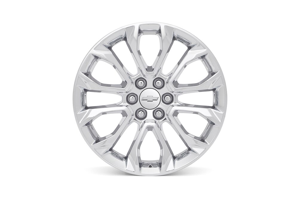 Rin de aluminio de 22 pulgadas cromado de 6 brazos (diseño 1) para Chevrolet Cheyenne ZR2 BISON 2025, camioneta pickup