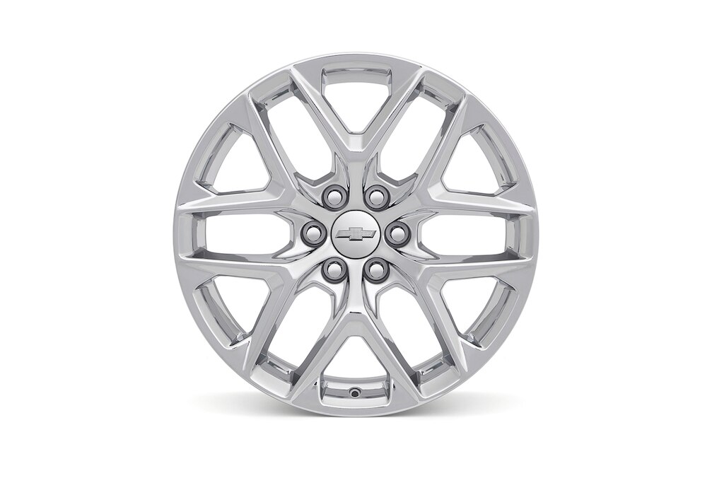 Rin de aluminio de 22 pulgadas cromado de 6 brazos (diseño 2) para Chevrolet Cheyenne ZR2 BISON 2025, camioneta pickup